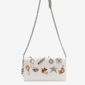 Alexander McQueen OBSESSION CHARM EMBROIDERED BAG
